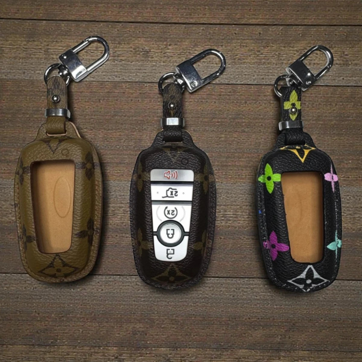 Handcrafted Recycled Leather Ford Key Case