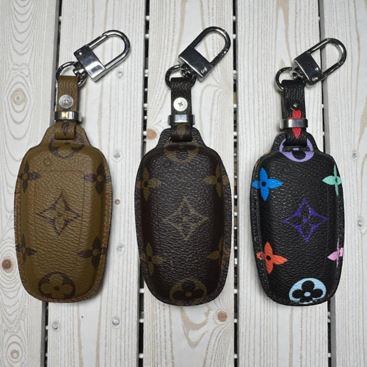 Handcrafted Recycled Leather Ford Key Case