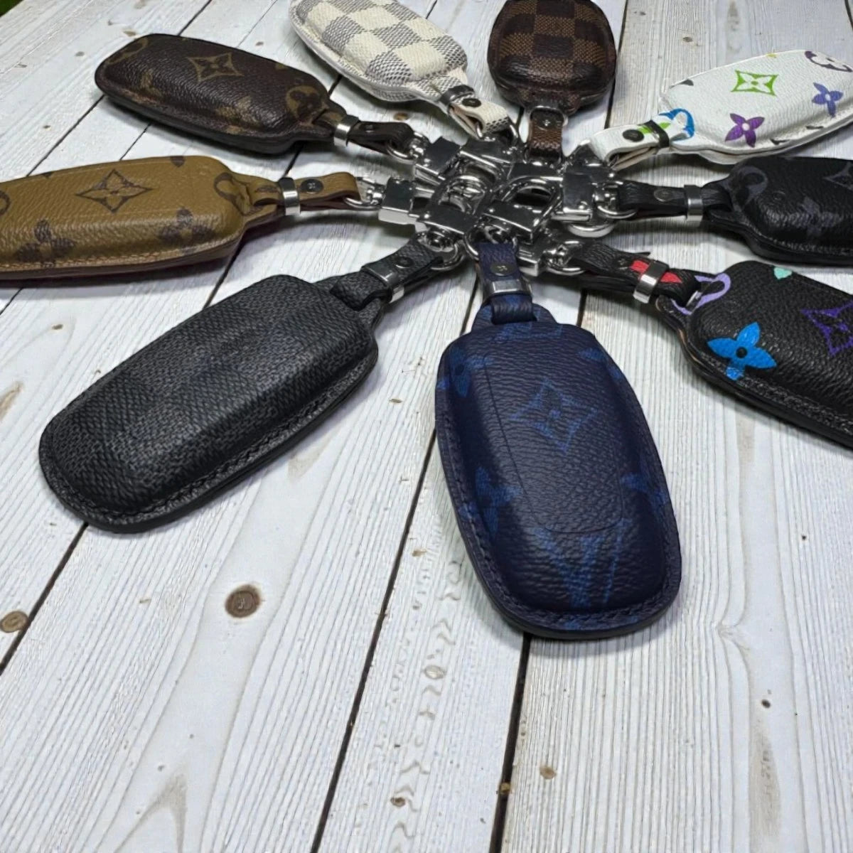 Handcrafted Recycled Leather Ford Key Case