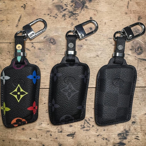 Handcrafted Recycled Leather Lexus 2 Key Case