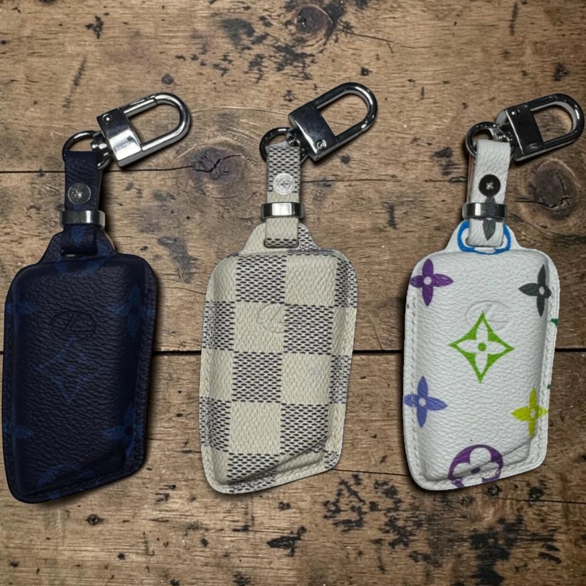 Handcrafted Recycled Leather Lexus 2 Key Case