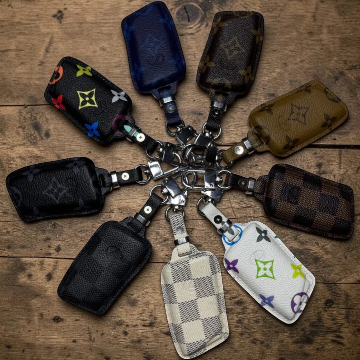 Handcrafted Recycled Leather Lexus 2 Key Case