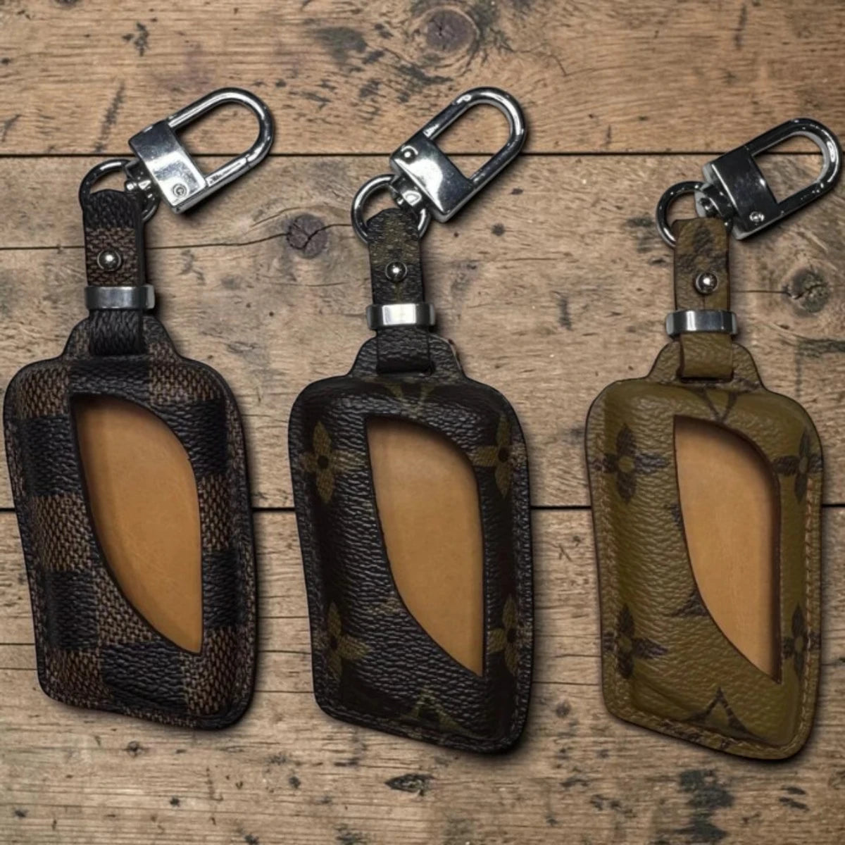 Handcrafted Recycled Leather Lexus 2 Key Case