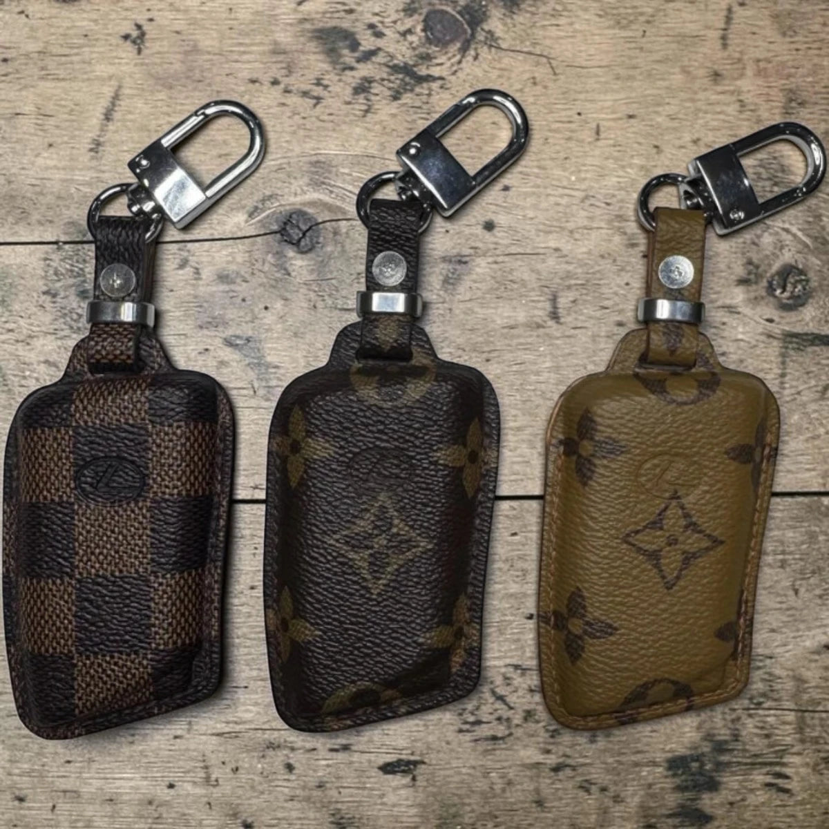 Handcrafted Recycled Leather Lexus 2 Key Case