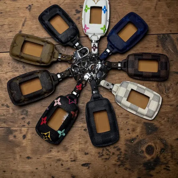 Handcrafted Recycled Leather Land Rover Key Case