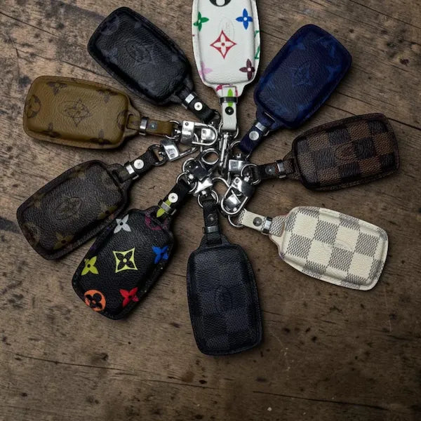 Handcrafted Recycled Leather Land Rover Key Case