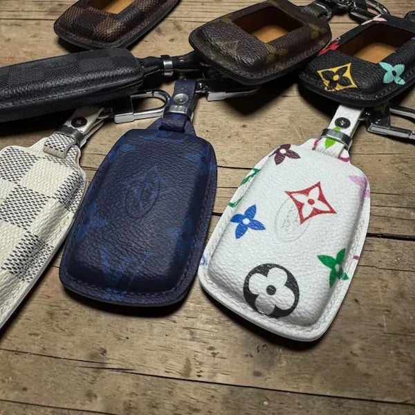 Handcrafted Recycled Leather Land Rover Key Case