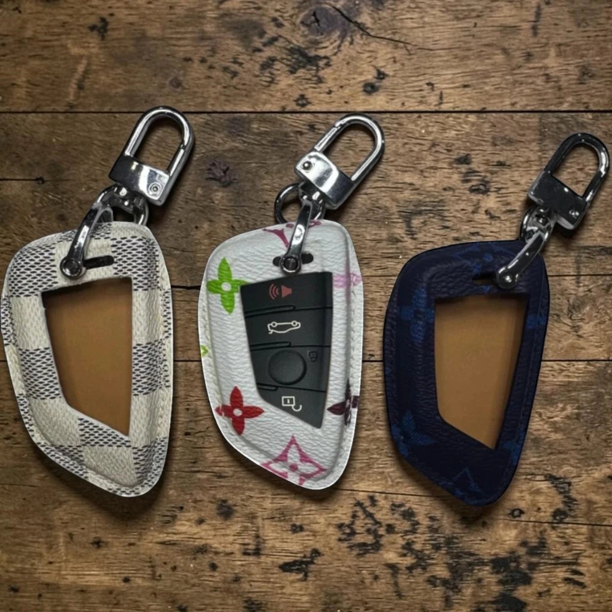 Handcrafted Recycled Leather BMW Key Case