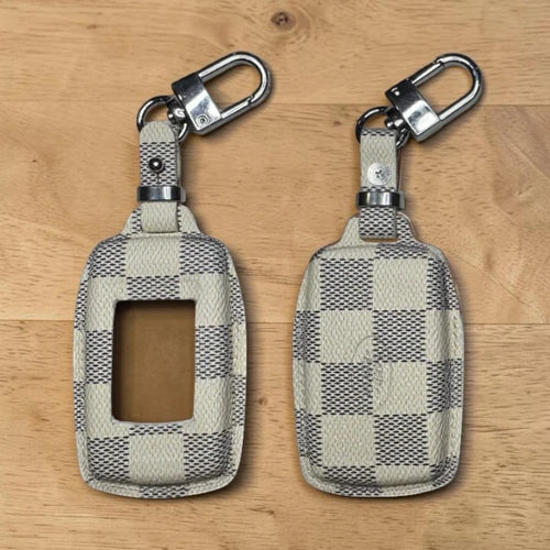 Handcrafted Recycled Leather Land Rover Key Case