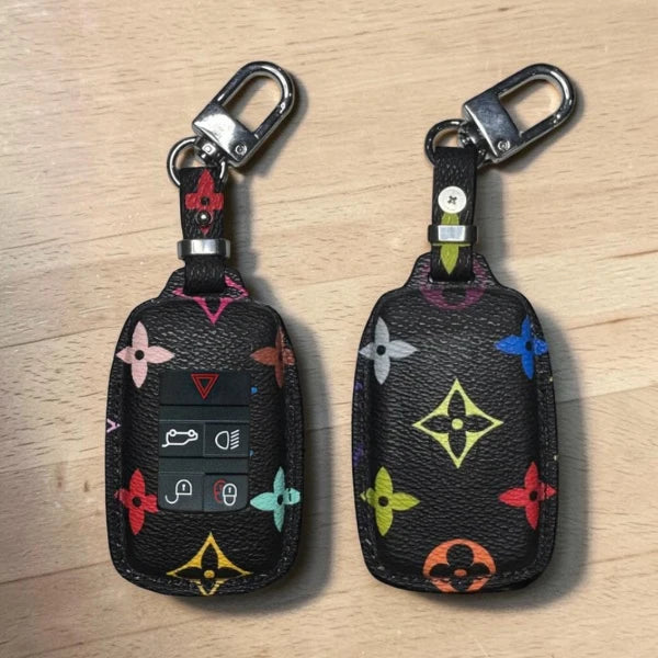 Handcrafted Recycled Leather Land Rover Key Case