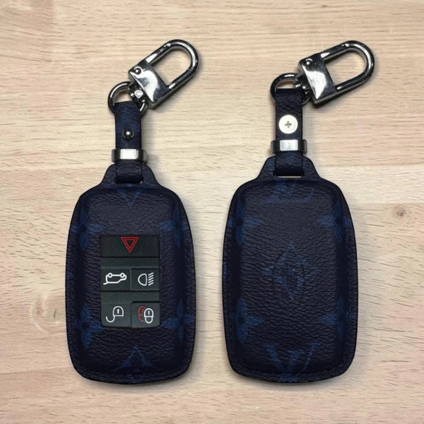 Handcrafted Recycled Leather Land Rover Key Case